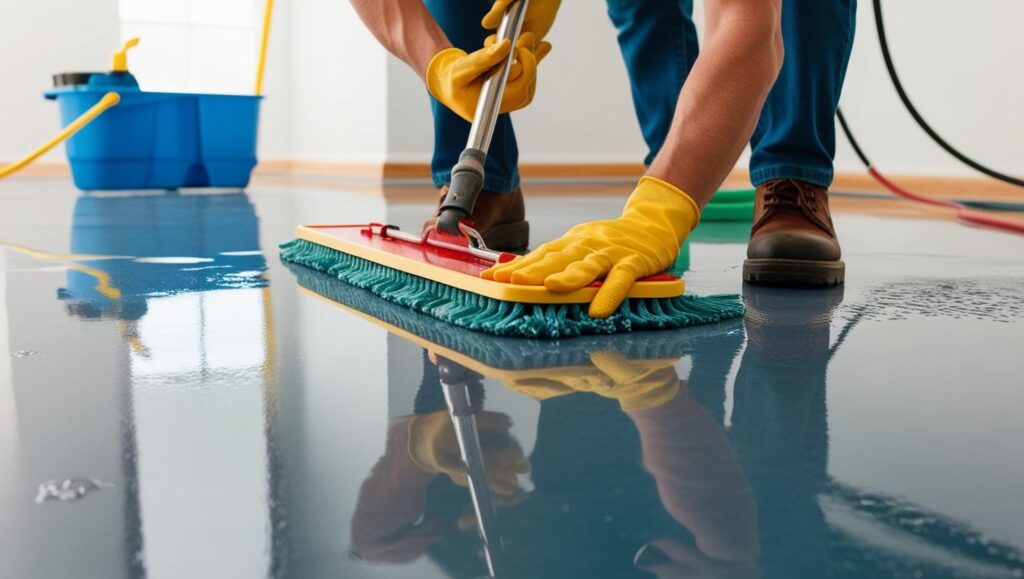 Cleaning Epoxy Floor