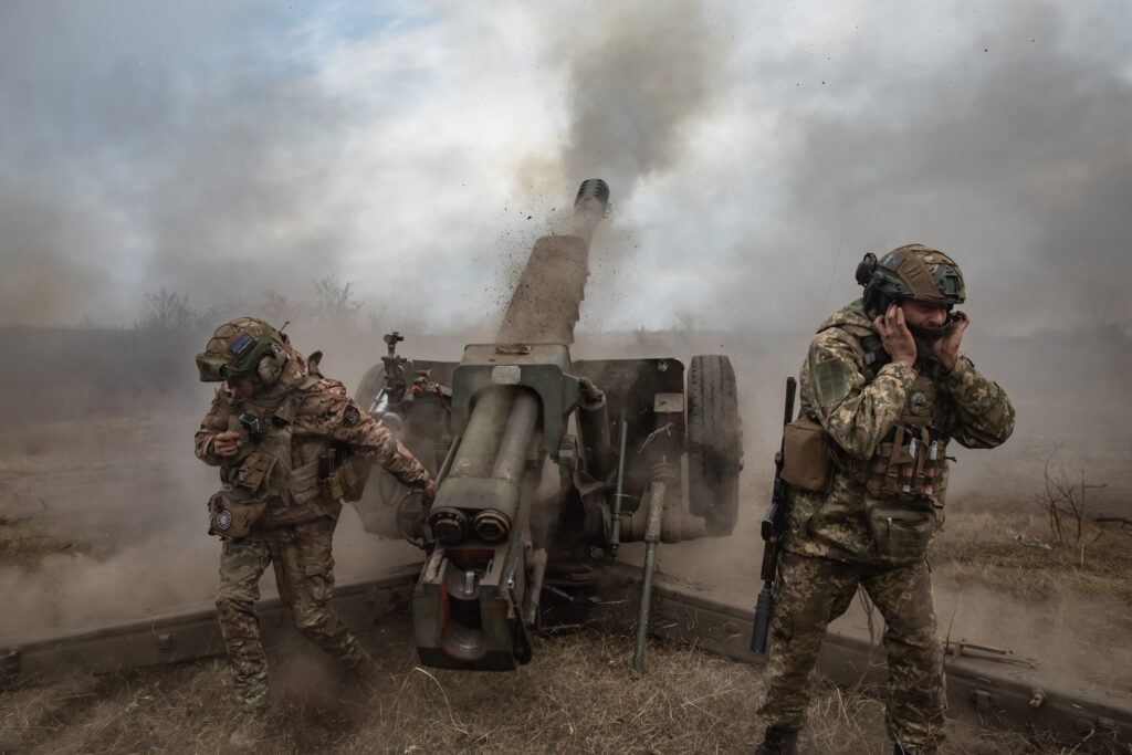 Ukrainian troops in Kursk