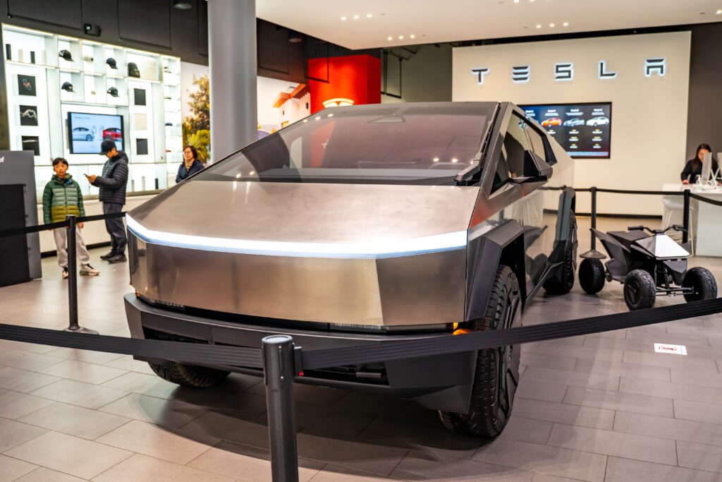 Tesla stock rise and growth