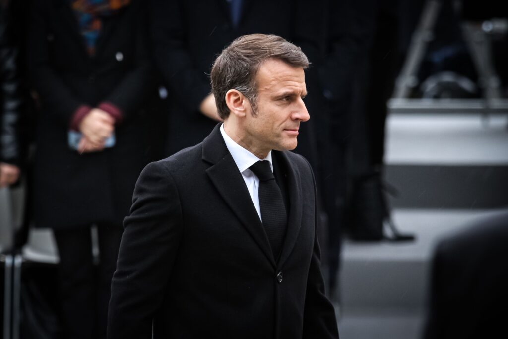 Macron addressing political crisis