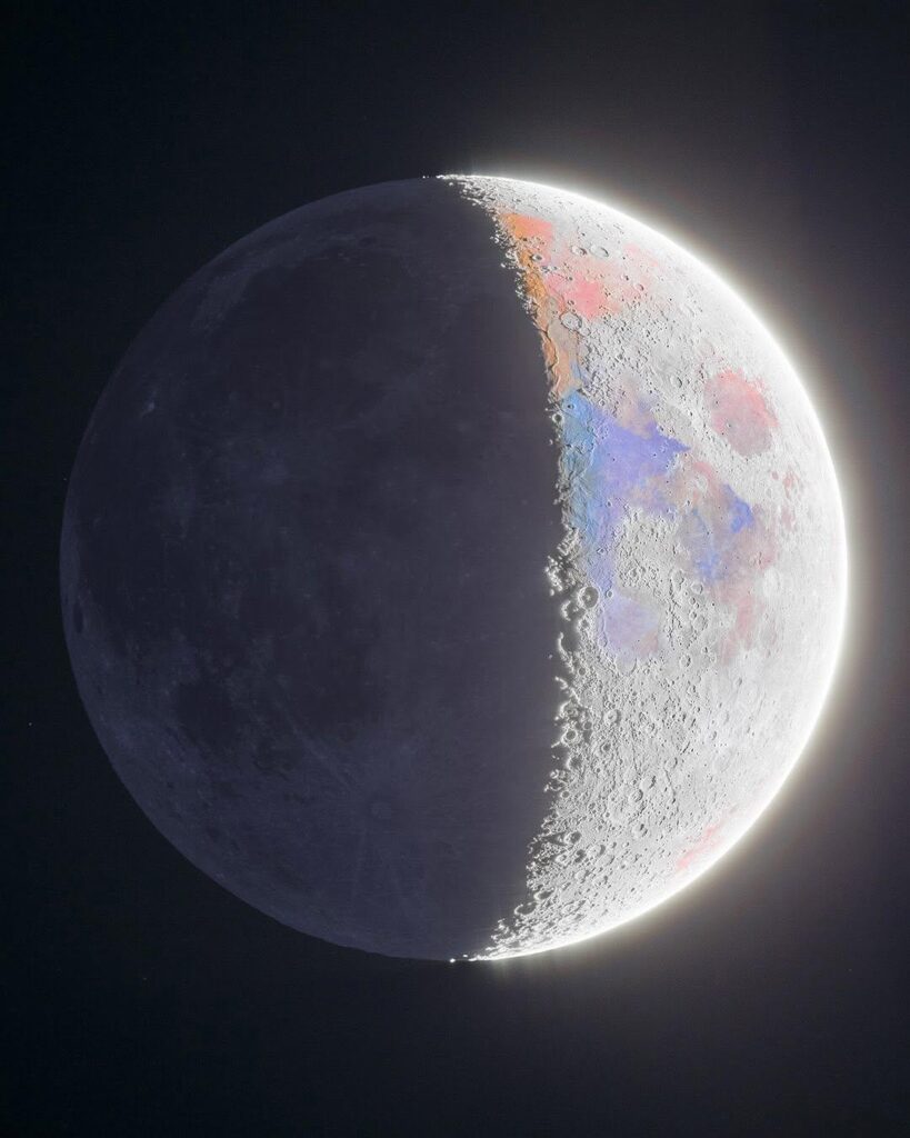 Amateur Captures Stunning Moon Image with Vivid Colors